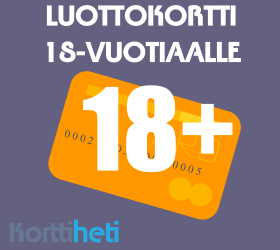 Luottokortti 18-vuotiaalle